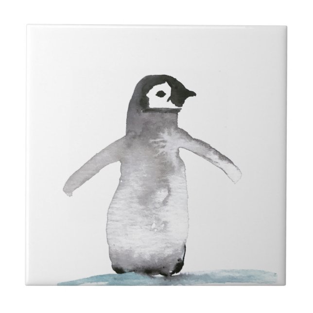Pinguin Bird Wildlife Fliese (Vorderseite)