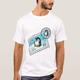 Pinguin-Briefmarke T-Shirt