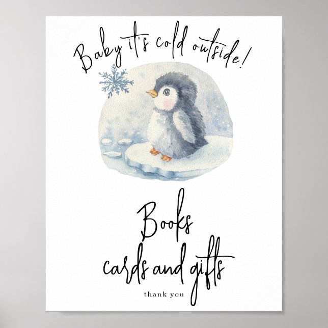Pinguin - Büchskarten und -geschenke Poster (Vorne)