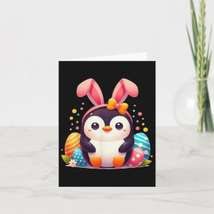 Pinguin Bunny Ostertag Kinder Jungen Mädchen Karte
