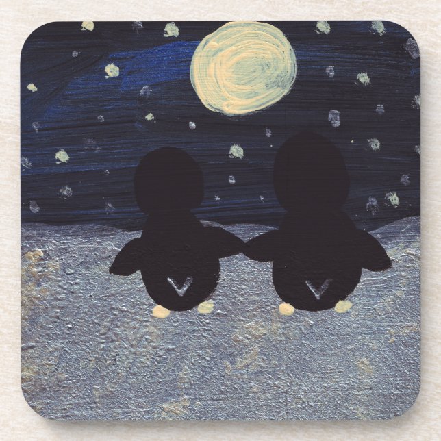 Pinguin by Moon Light Untersetzer (Vorderseite)