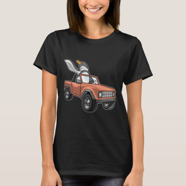 Pinguin Car T-Shirt (Vorderseite)