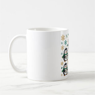 Pinguin-Caroler singen Weihnachten Kaffeetasse