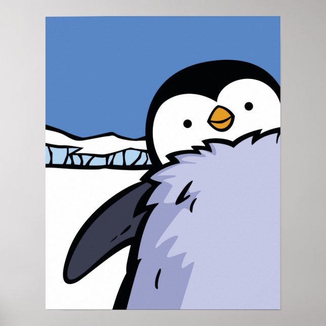 Pinguin Chick Nah Up Poster (Vorne)