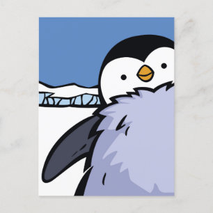 Pinguin Chick Nahe Postkarte