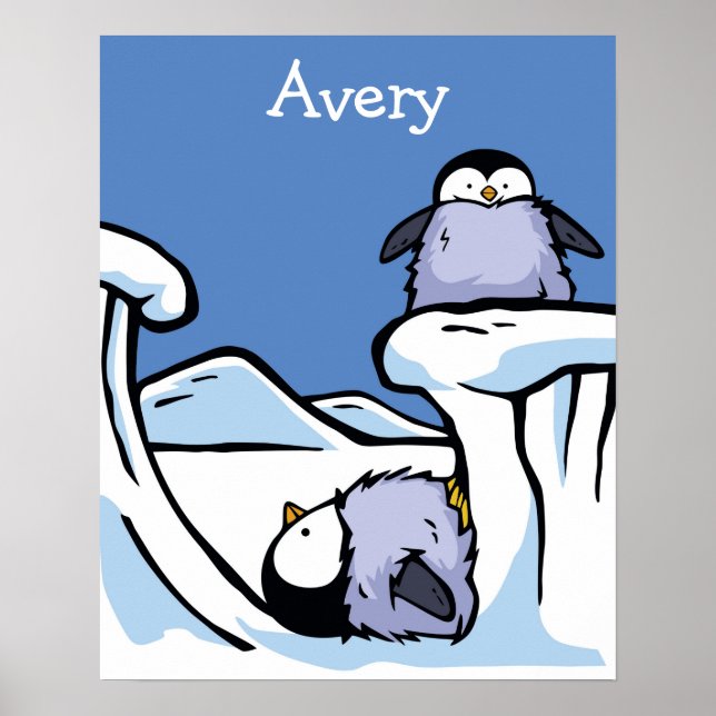 Pinguin Chick Slide Poster (Vorne)
