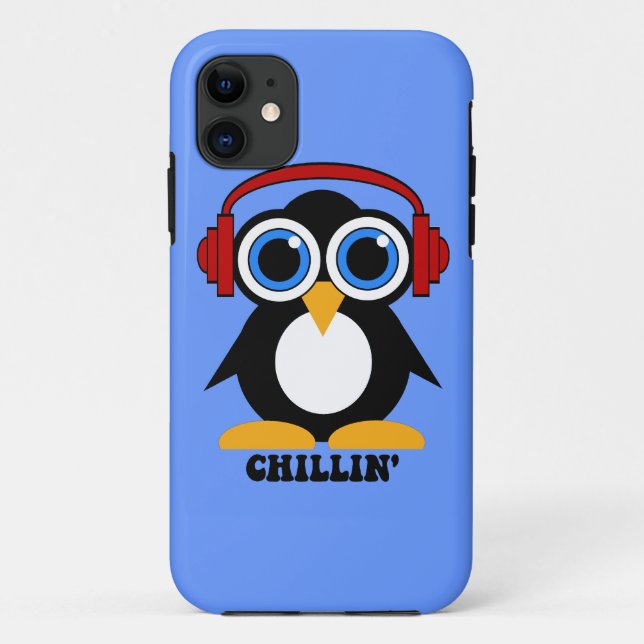 Pinguin chillin Case-Mate iPhone hülle (Rückseite)