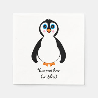 Pinguin Cocktail-Papierservietten Serviette