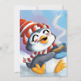 Pinguin Cocoa-Karte Feiertagskarte