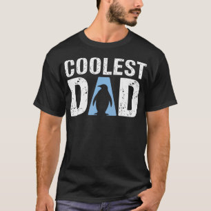 Pinguin Coolster Papa Vatertag Lustiger Daddy T-Shirt