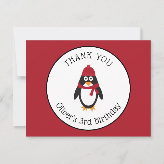 Pinguin Danke, dass Sie eine Karte haben (Vorderseite)