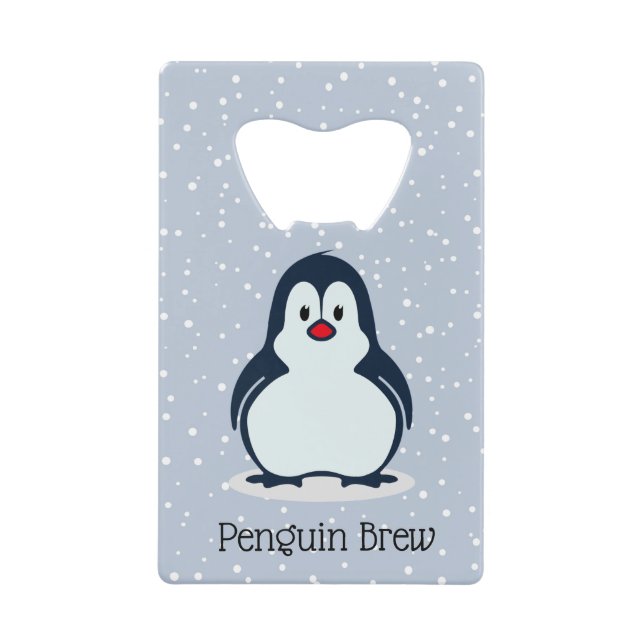 Pinguin Design Flaschenöffner (Vorderseite)
