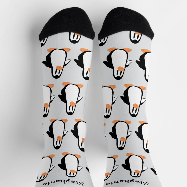 Pinguin-Design individuell Socken (Oben)