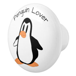 Pinguin-Design personalisiert Keramikknauf