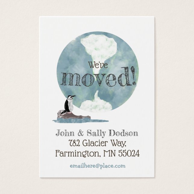 Pinguin Earth New Address Insert (Vorderseite)