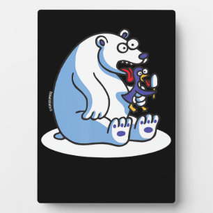 Pinguin-Eiscreme-Tier Lover Fotoplatte