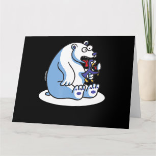 Pinguin-Eiscreme-Tier Lover Karte