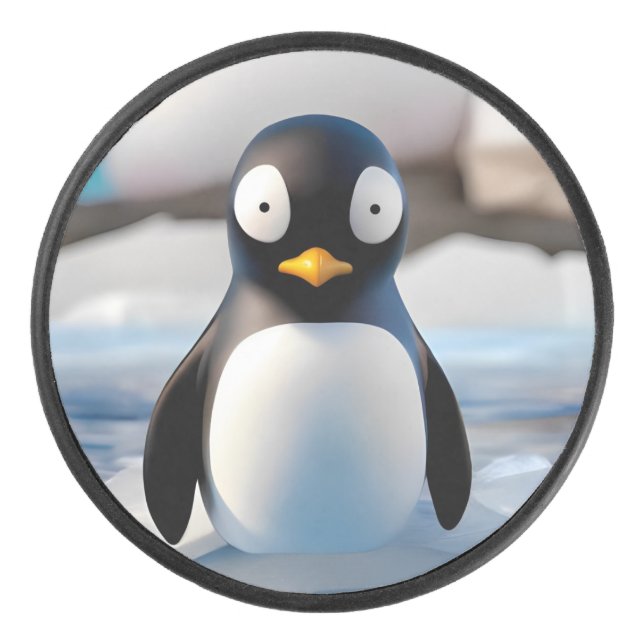 Pinguin Eishockey Puck (Vorderseite)