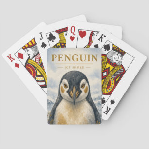 Pinguin-Eisstrand-Wildlife Spielkarten