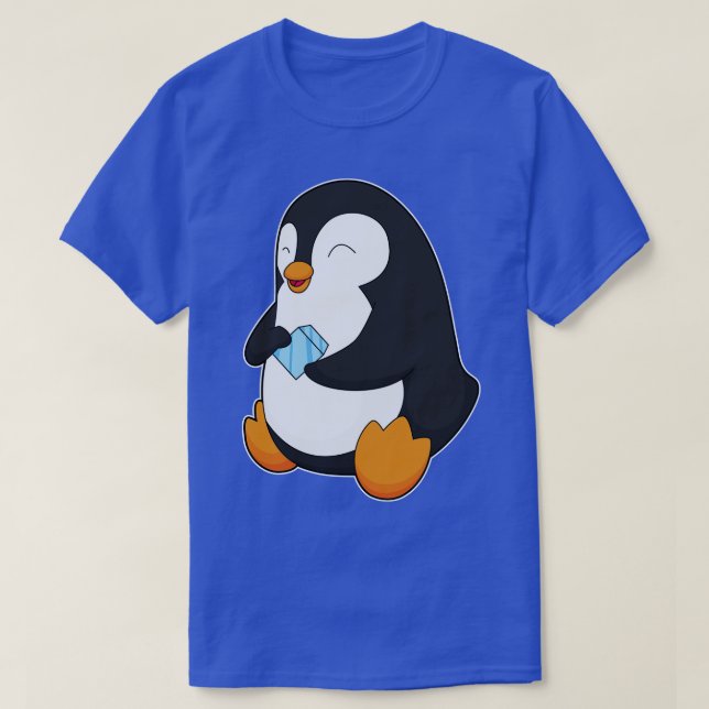 Pinguin-Eiswürfel T-Shirt (Design vorne)