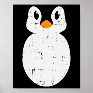 Pinguin Face Kostüm Süße Tier Männer Frauen Jungen Poster