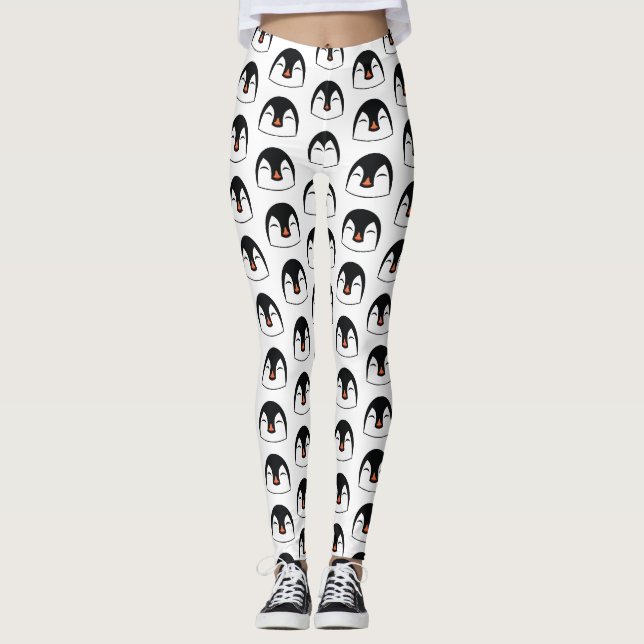 Pinguin Face Leggings (Vorderseite)
