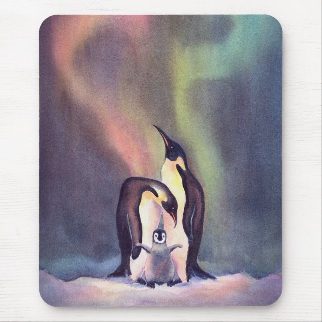 PINGUIN-FAMILIE durch SHARON SHARPE Mousepad (Vorne)