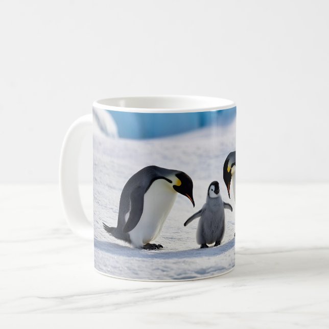 Pinguin Family Coffee Tasse (Vorderseite Links)