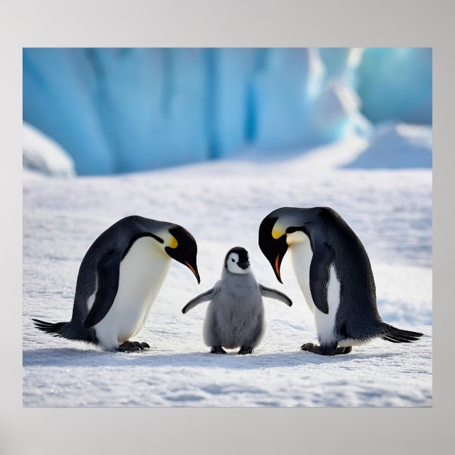 Pinguin Family Poster (Vorne)