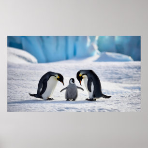 Pinguin Family Poster