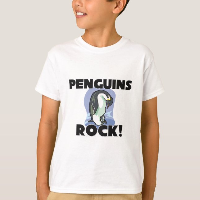 Pinguin-Felsen T-Shirt (Vorderseite)
