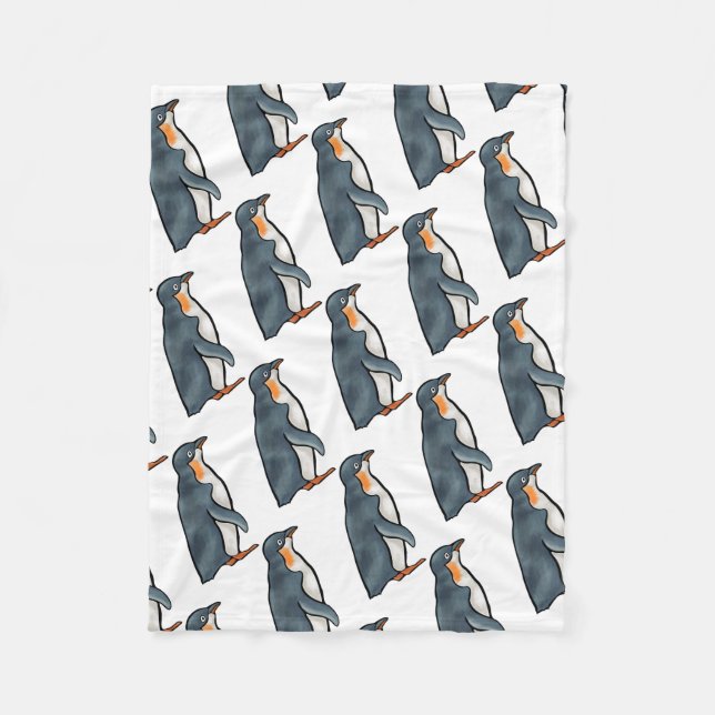 Pinguin Fleecedecke (Vorderseite)