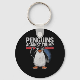 Pinguin Flippers up Anti Trump Resist Pinguine Aga Schlüsselanhänger