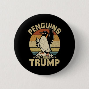 Pinguin Flippers Up widersteht lustigen Pinguinen Button