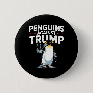 Pinguin Flippers Up widersteht lustigen Pinguinen Button