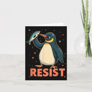 Pinguin Flippers Up widersteht lustigen Pinguinen Karte