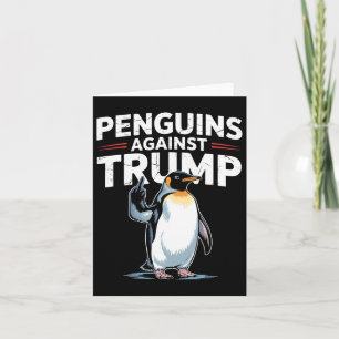 Pinguin Flippers Up widersteht lustigen Pinguinen Karte