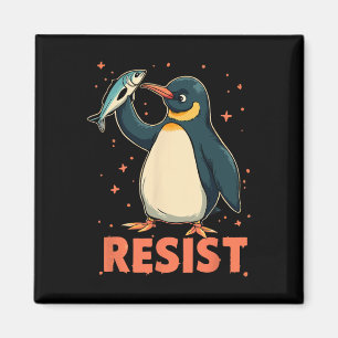 Pinguin Flippers Up widersteht lustigen Pinguinen Magnet
