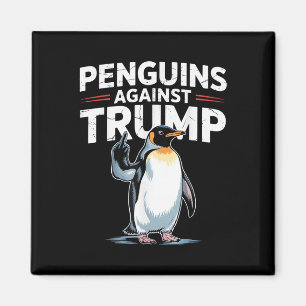 Pinguin Flippers Up widersteht lustigen Pinguinen Magnet