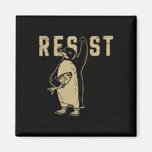 Pinguin Flippers Up widersteht lustigen Pinguinen Magnet
