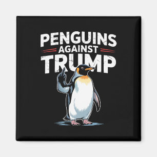 Pinguin Flippers Up widersteht lustigen Pinguinen Magnet