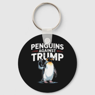 Pinguin Flippers Up widersteht lustigen Pinguinen Schlüsselanhänger