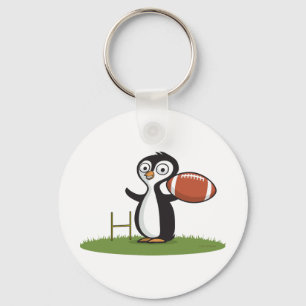 Pinguin Football Schlüsselanhänger