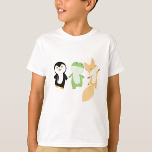 Pinguin Fox Frog Funny Animals Kinder T-Shirt