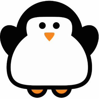 Pinguin Freistehende Fotoskulptur