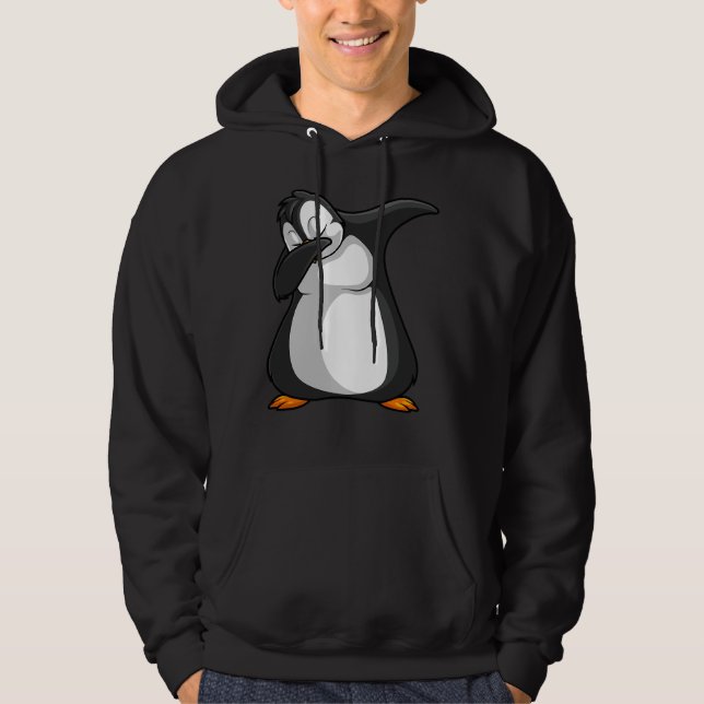Pinguin Funny Pinguin Art Men Bird Dabbing P Hoodie (Vorderseite)