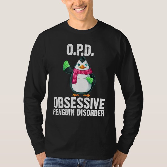 Pinguin für Männer Frauen Bird Aquatic Winter Anim T-Shirt (Vorderseite)