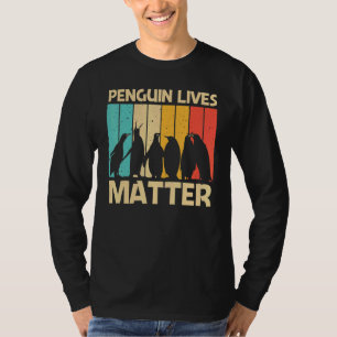 Pinguin Für Männer Frauen Pinguine Vogel Tier Retr T-Shirt