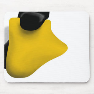 PINGUIN-FUSS-BEIN LINUXS TUX MOUSEPAD