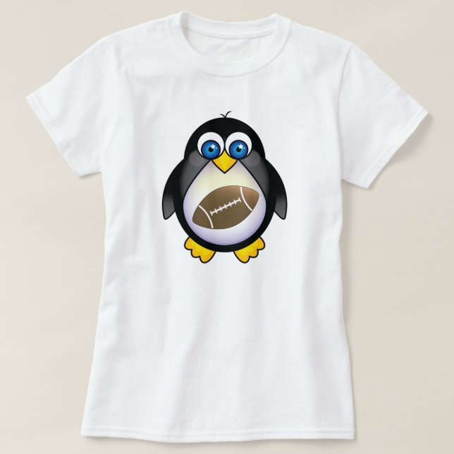 Pinguin-Fußball T-Shirt (Design vorne)